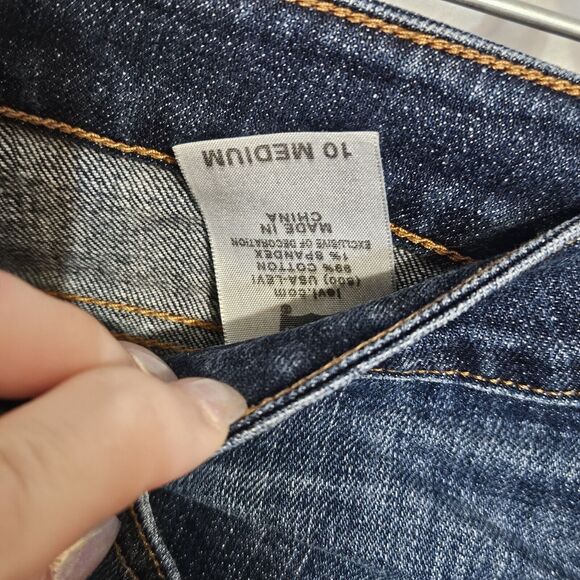 Women's Levis 545 Low Boot Cut Jeans Dark Blue Denim Size 10 M - Picture 4 of 5